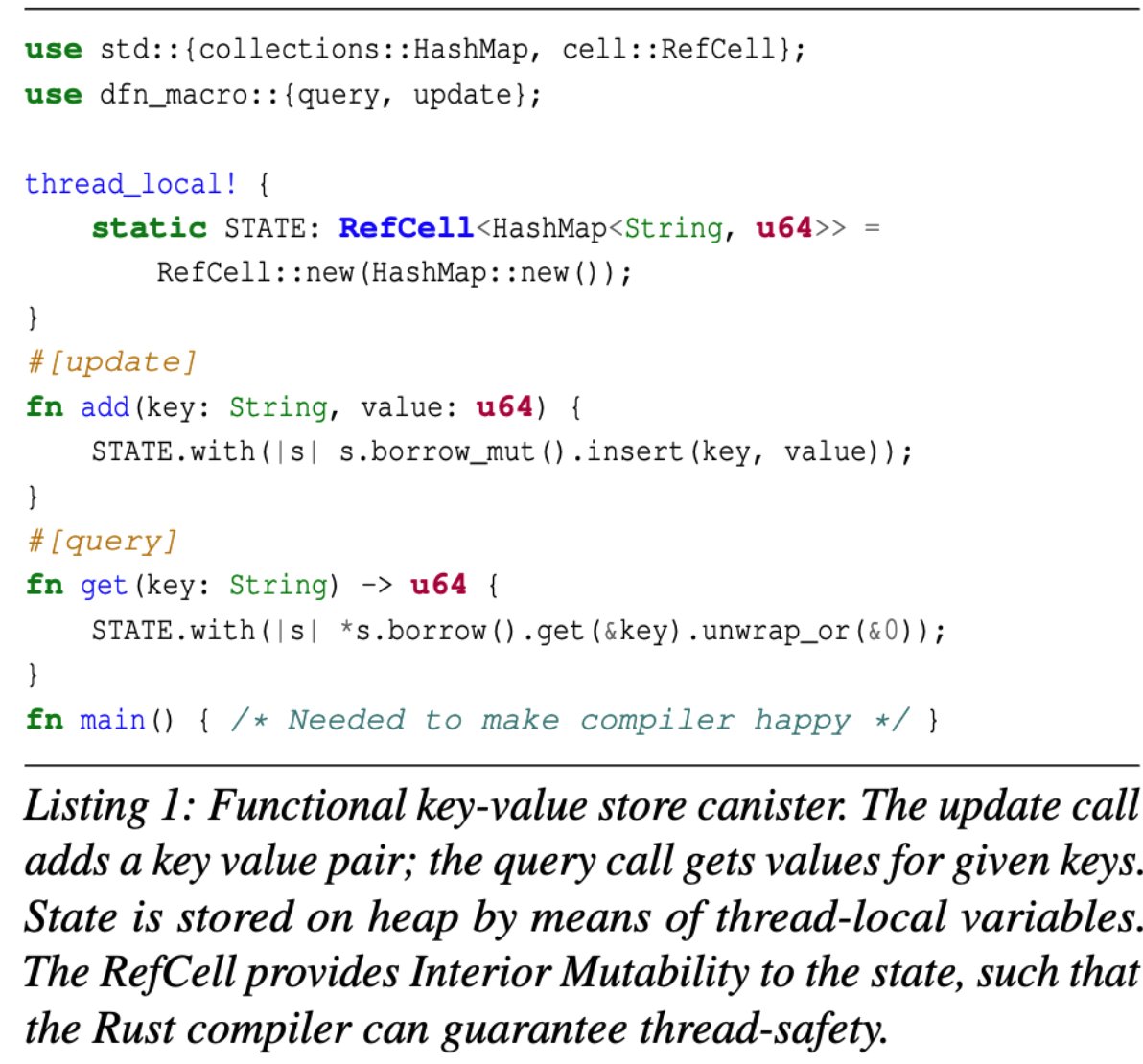 dominic_w's tweet photo. Rust developer? Blockchain developer? Web developer... any developer!

Behold the simplest way to create a persistent key→value database, bar none. Game-changing orthogonal (memory) persistence⚡️🏁.  Internet Computer | #ICP "canister" smart contracts

https://t.co/NZtnC2ODDQ https://t.co/7srrCj3LyB
