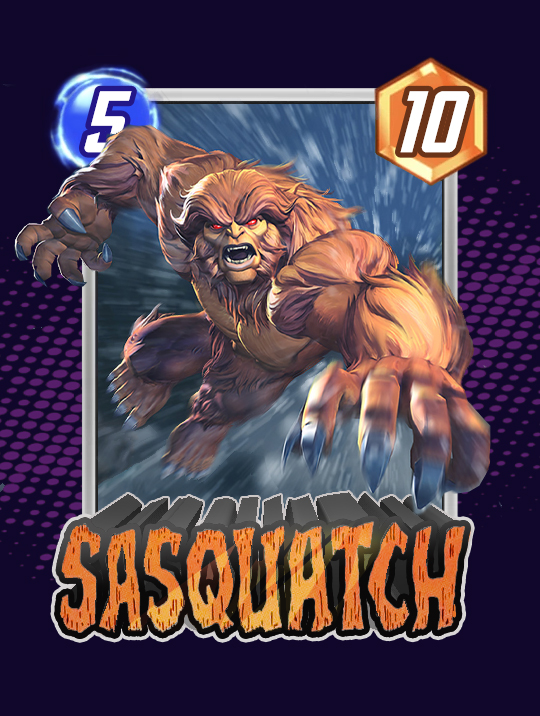 UNDERCOVER ✨ on X: “MARVEL SNAP ✨SASQUATCH #Sasquatch