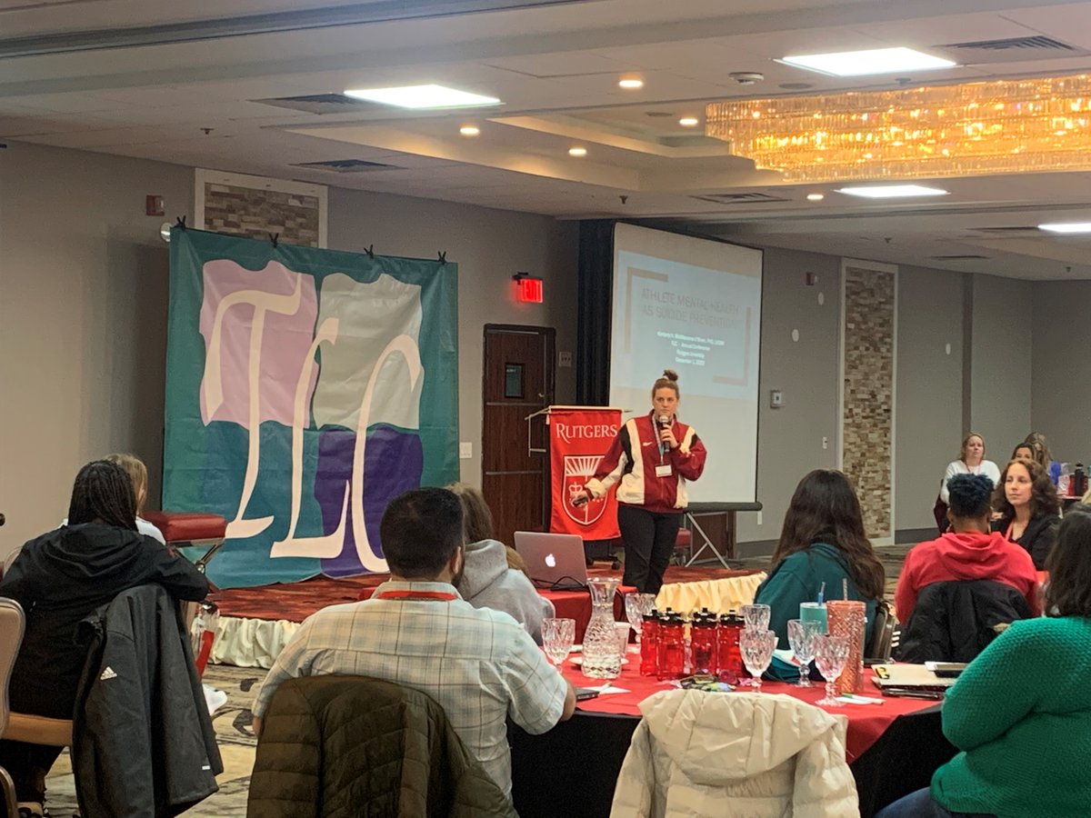 TLC_UBHC's tweet photo. @khmobrien is ROCKING her presentation on Athlete Mental Health! https://t.co/sEj18tgSPL
