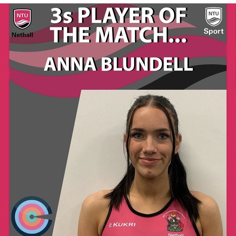 ntunetball's tweet photo. Class for Kids player of the match goes to:
1โs - Ella Bowen
2โs - Mia Smith
3's - Anna Blundell
5's - Abi Taylor
Well done girls! ๐ซถ๐ป๐
Player of the match is sponsored by @classforkidsuk
#PinkArmy #ProudToBeNTU #ProudToBePink #NTUsport #NTUNetball #NTU #UniversityNetball https://t.co/2LDCBqR35o