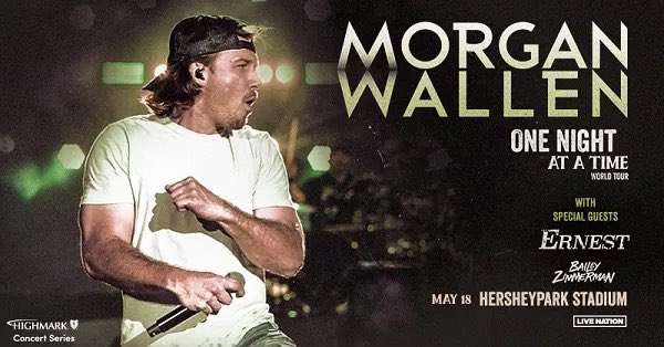 Who’s ready for <a href="/MorganWallen/">morgan wallen</a> in Hershey?  Here’s how to get tix! bob949.iheart.com/calendar/conte…