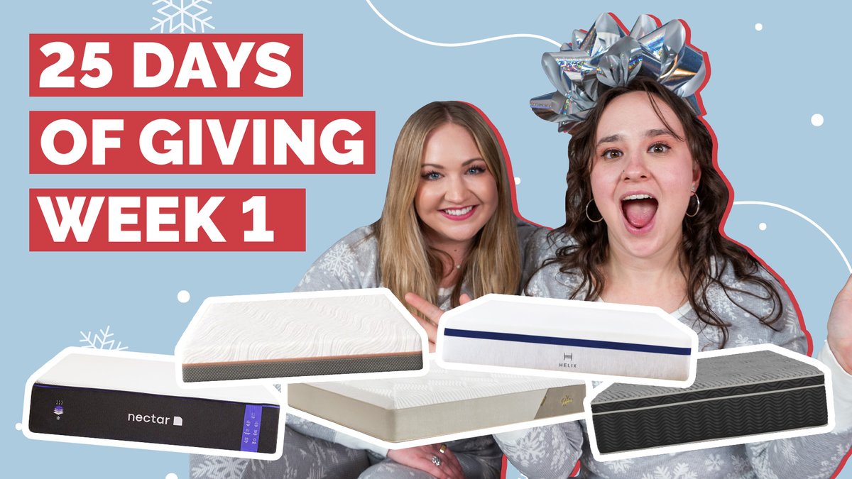 It's TIIIIMMMMEEE! 25 Days of Giving has officially started, which means YOU could win a new mattress this holiday season. That's right, we're giving away 25 mattresses to 25 lucky winners 🎁 

Head over to our homepage to enter today's giveaway: sleepopolis.com/25-days-of-giv…