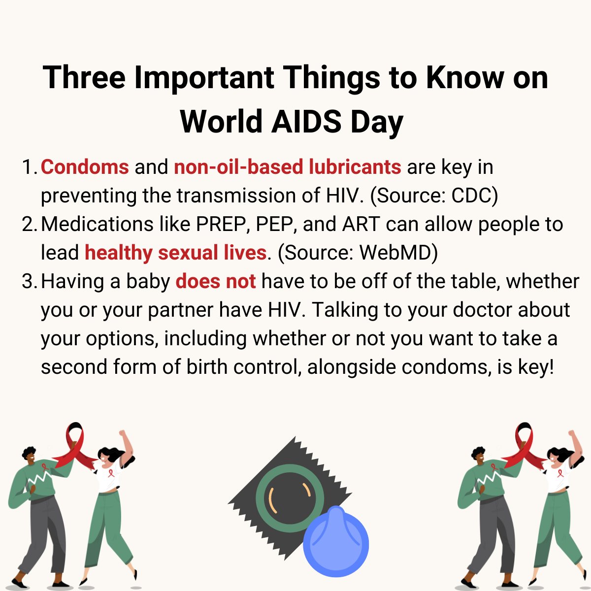 Today is World AIDS Day, and there are still misconceptions about how someone can acquire and live with HIV/AIDS. Today we #RocktheRibbon because everyone deserves to know the options they have to build out the life that they choose. bit.ly/3UlFNUm