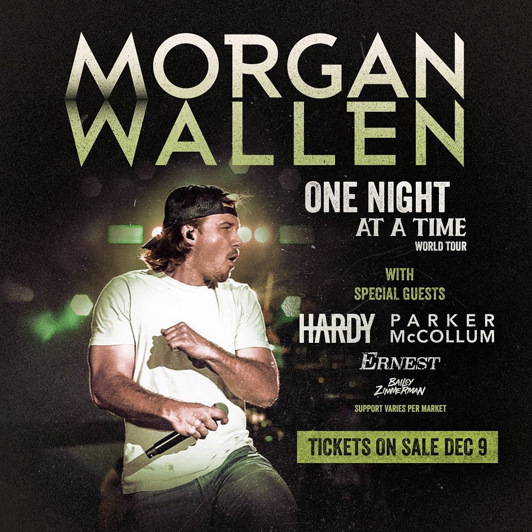 wallen on Twitter "One Night At A Time World Tour Verified Fan Presale 12/7 2023 is