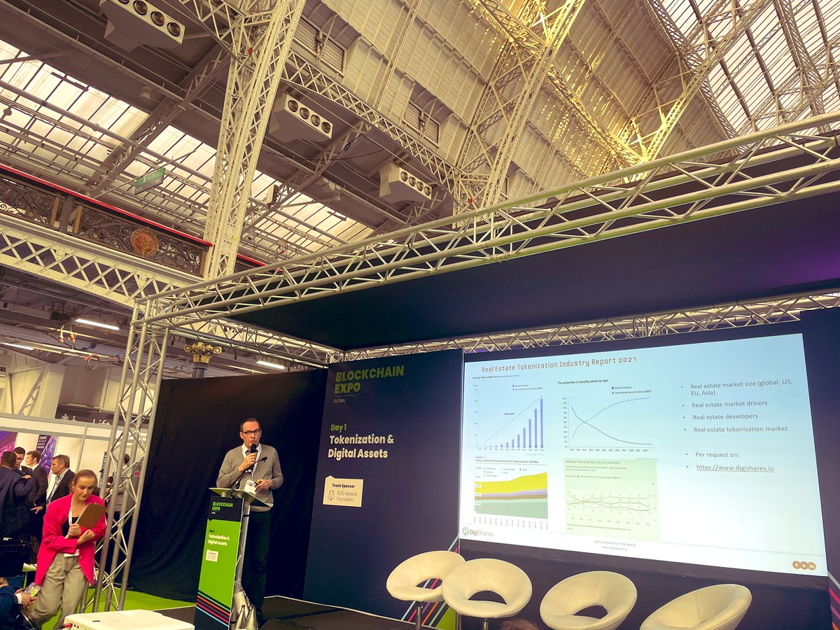 🏗️Tokenisation of real estate: After abrdn set tongues wagging earlier this year with its tokenisation plans with Citi, it was amazing to hear how this new market is being created in practice. Fascinating insights from <a href="/DigiSharesDK/">DigiShares</a> today at <a href="/Blockchain_Expo/">Blockchain Expo</a> #TXGL22