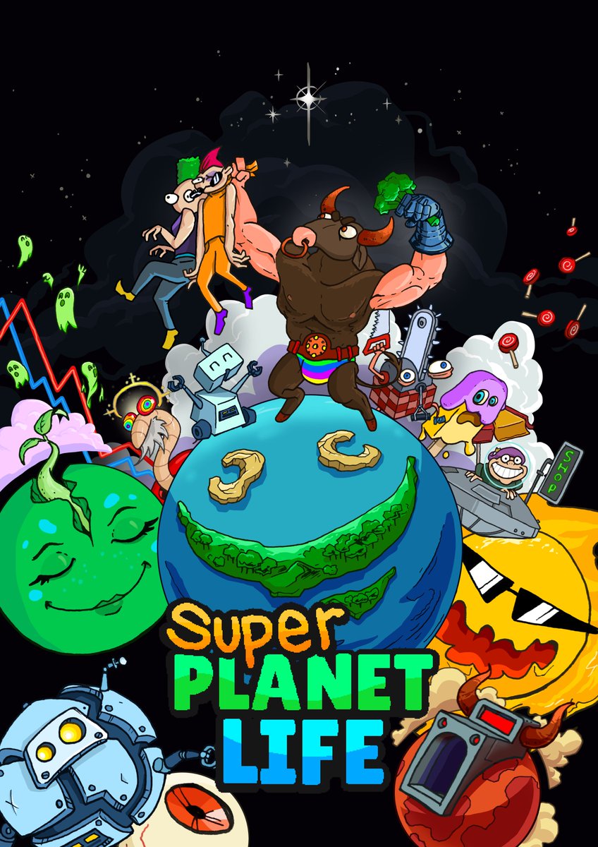 To commemorate the release of Super Planet Life, here's a DEREK-TASTIC poster lovingly crafted by <a href="/BHojlund/">Bjørn Højlund</a> ❤
#planetlife #dkgame #steam #NintendoSwitch
