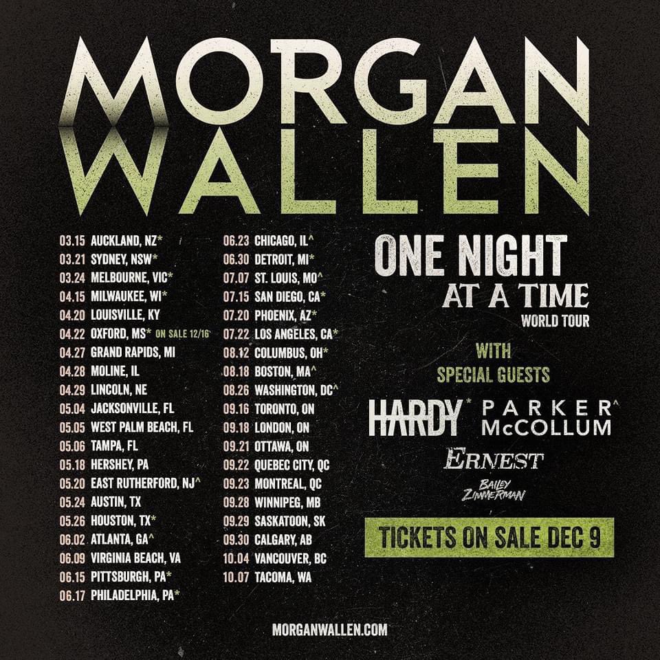 AshleyMWT's tweet photo. My world just got flipped upside down 😍@MorganWallen. Convince @HardyMusic to make it back to The Lou next year too? 🥺 https://t.co/87sPsGlygI