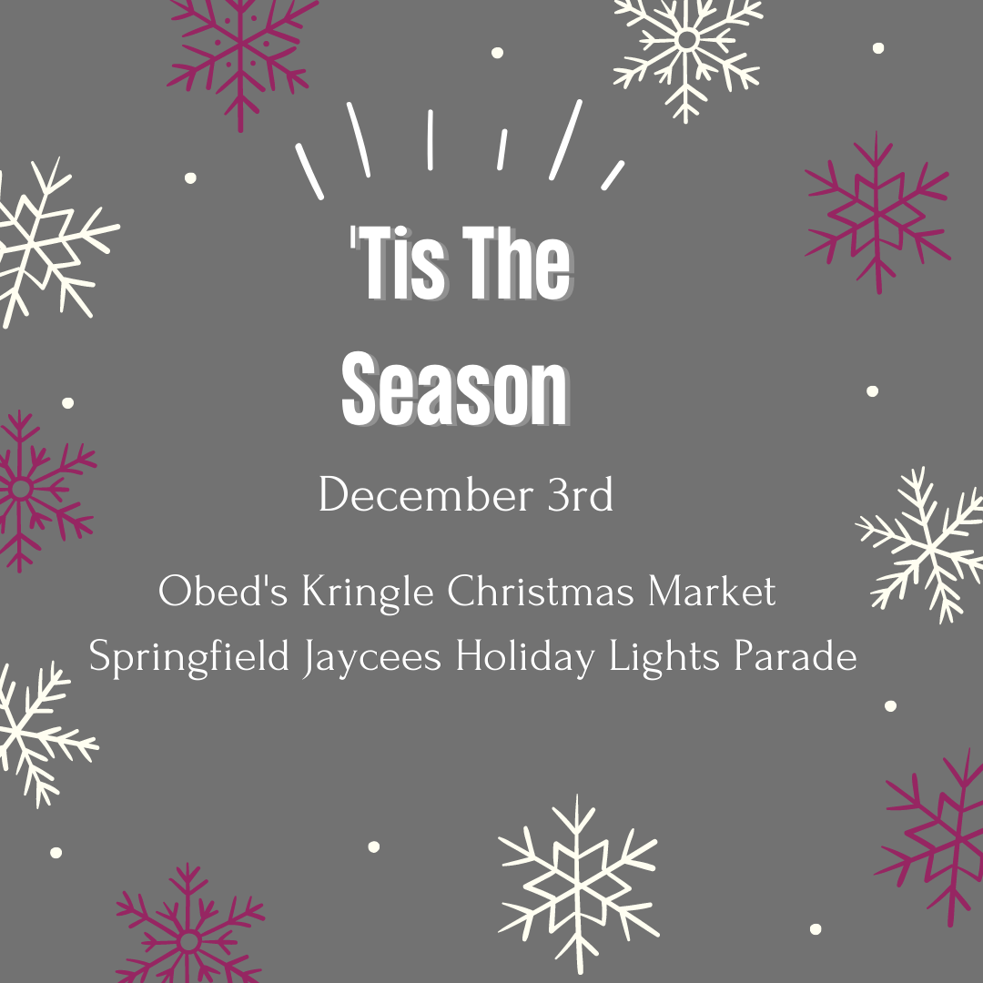 The holidays have arrived in Springfield! Get into the holiday spirit by checking out two incredible events happening on December 3rd, Obed's Kringle Christmas Market and Springfield Jaycees Holiday Lights Parade. 🎁🎄✨