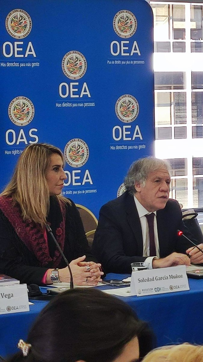 🔹#ForoDESCA I 🗣️<a href="/Almagro_OEA2015/">Luis Almagro</a>, Secretario General de <a href="/OEA_oficial/">OEA</a>, destacó la relevancia del trabajo de la <a href="/DESCA_CIDH/">#REDESCA</a> y del <a href="/GtpssOea/">GTPSS | OEA</a> en la contribución de una visión integral de los #DerechosHumanos.