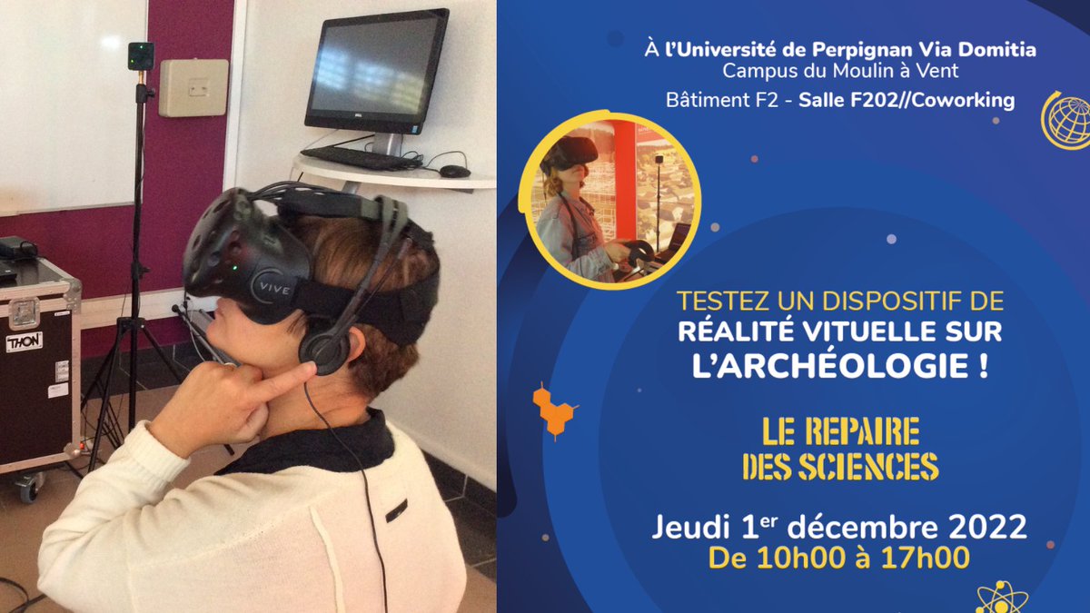 L’#application Javols VR a été réalisée pour valoriser un #territoire et transmettre du contenu patrimonial et #scientifique de manière #innovante… Découvrez la ville antique d’Anderitum, enfouie et invisible pour le grand public...#repaire-des-sciences <a href="/upvd1/">Université Perpignan</a>
,