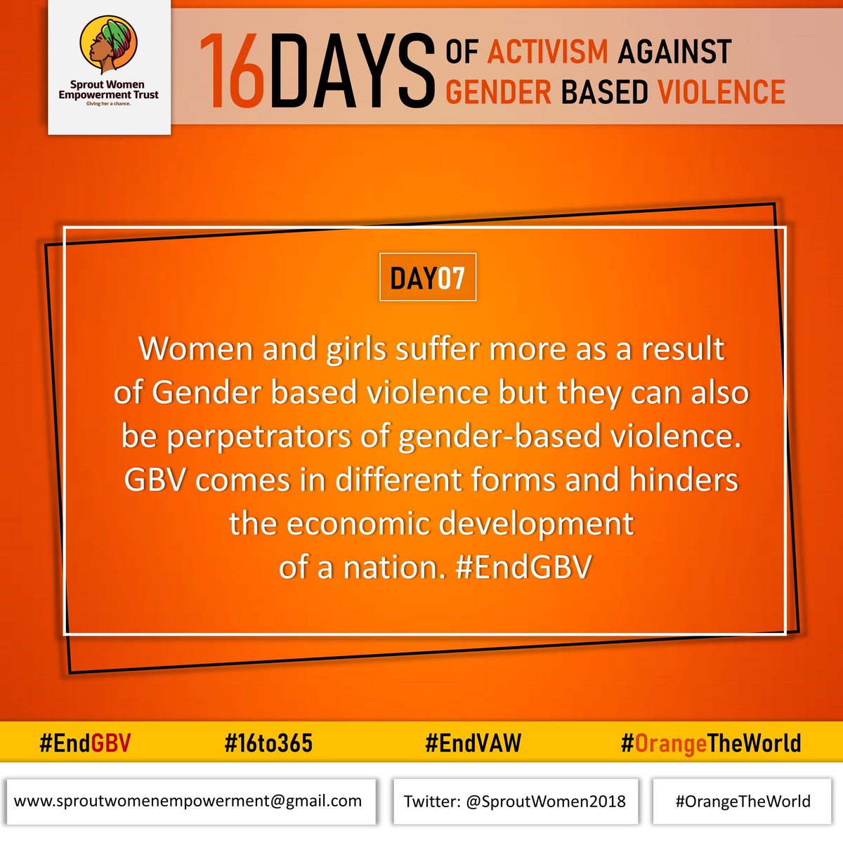SproutWomen2018's tweet photo. #16DaysOfActivismAgainstGBV https://t.co/WjRNs9wMvO
