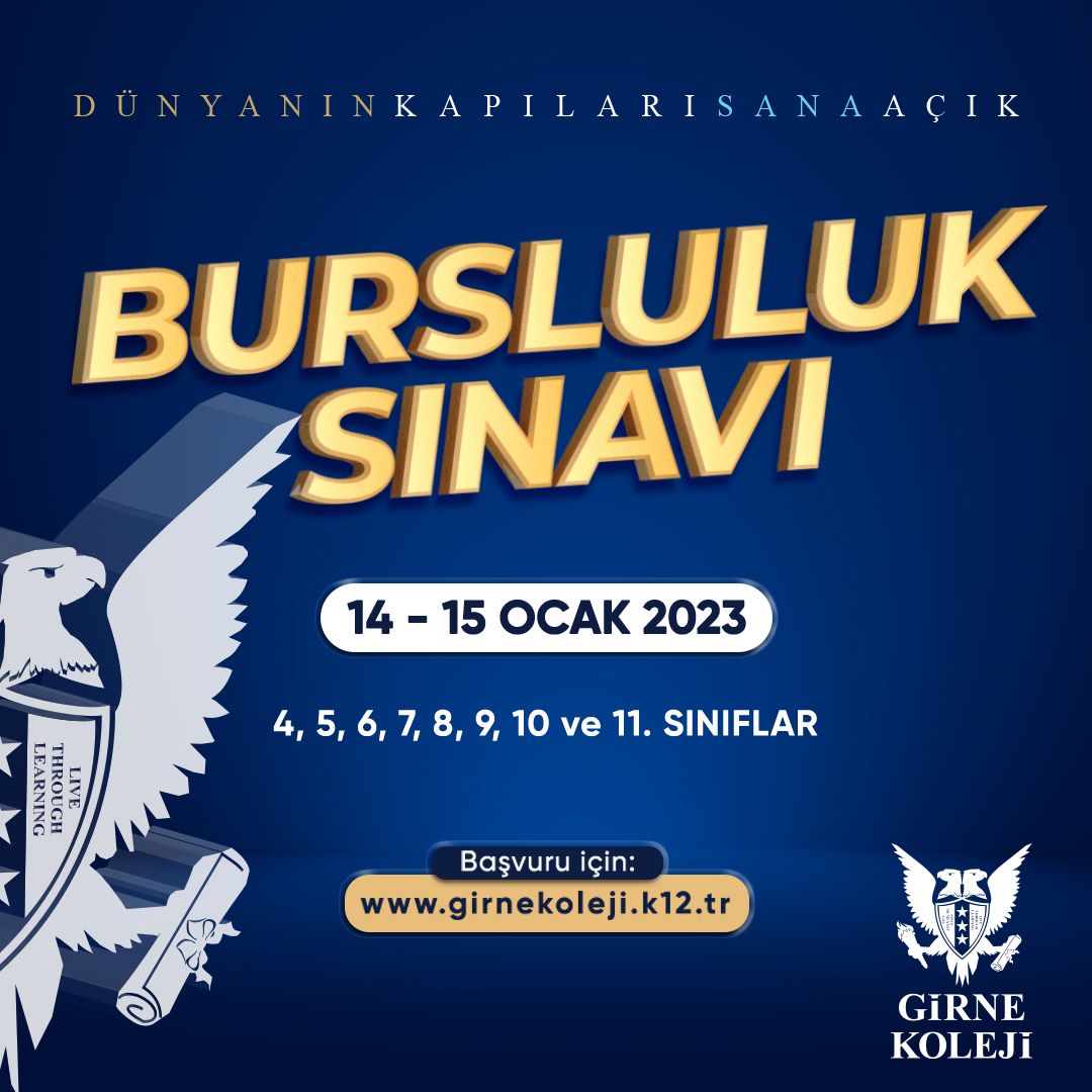 girne_koleji's tweet photo. Girne Koleji Bursluluk Sınavı’yla Başarının Kapıları Sana Açık!
Tarih: 14-15 Ocak 2023
Başvuru için; https://t.co/uvOhMvYMGX

#GirneKoleji #DünyanınKapılarıSanaAçık #BurslulukSınavı #Burs #Sınav https://t.co/qQUT9bUQXo