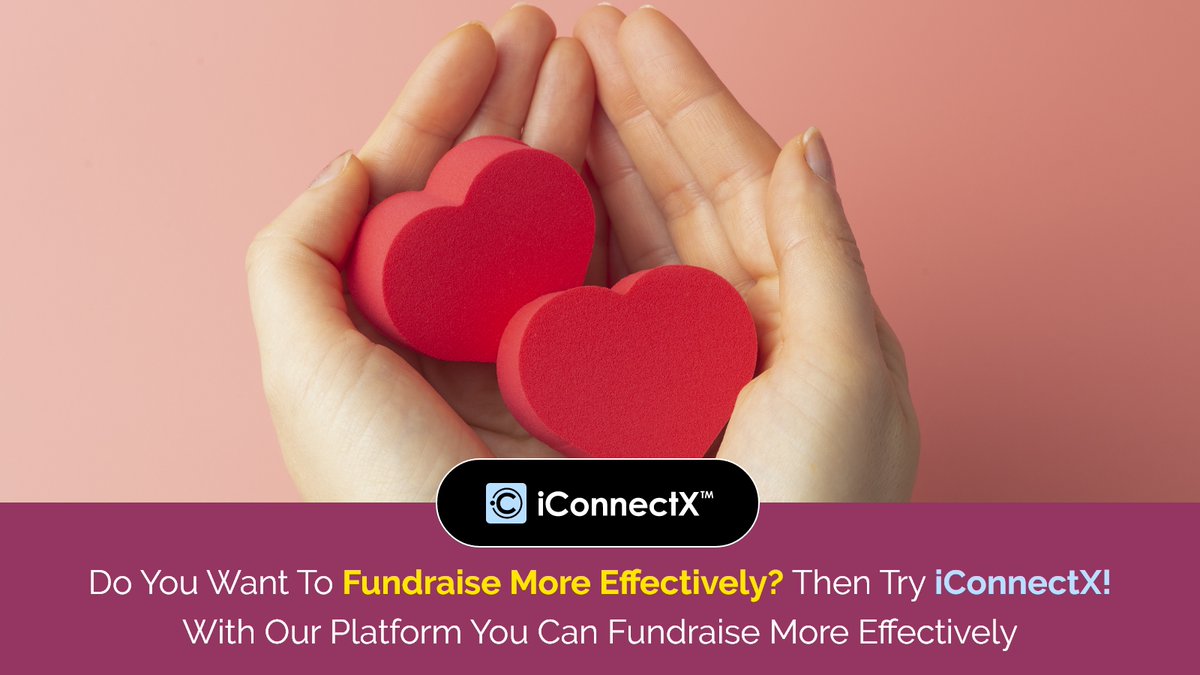 iConnectX's tweet photo. Do you want to fundraise more effectively? Then try iConnectX! With our platform, you can connect with your donors, process donations, and fundraise more effectively. https://t.co/vMLo3mP2TO
#Nonprofits #nonprofitfundraising #VirtualFundraising #onlinedonation #OnlineAuctions https://t.co/0zeQsceydK