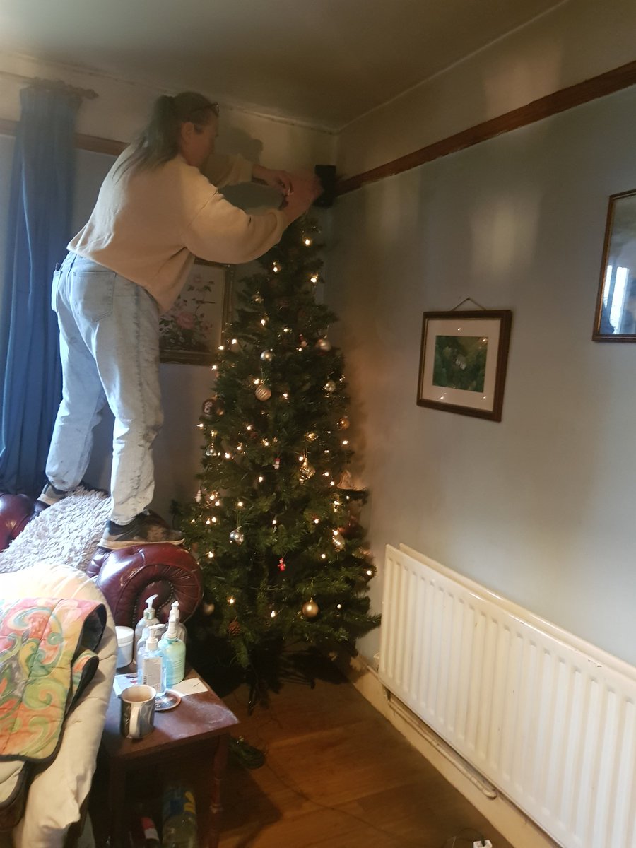 Tradition is that the tree goes up on the 1st, as far back as I can remember... 

This year feels strange without my father here for the first time, but we put his present on the tree from last year in memory of him.

✨Wishing you all love and light ✨