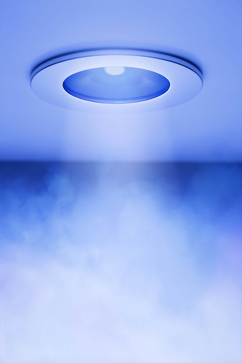 Do you have the winter blues?  Maybe that's not such a bad thing after all! #Chromatherpy or color therapy, is the use of colored lights in your bath or shower. Blue is most commonly known to help reduce anxiety, stress, and promote cognitive function.