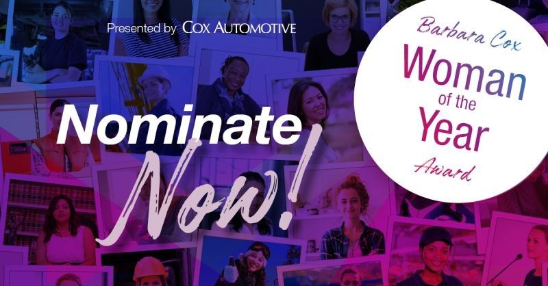 This year, Cox Automotive is hosting its fifth Barbara Cox ‘Woman of the Year’ Award. 

It’s the perfect opportunity to recognise and celebrate inspirational female leaders within Automotive Industry.

Find out more 👉 bit.ly/3GV5Izd

#BarbaraCoxAward2023
