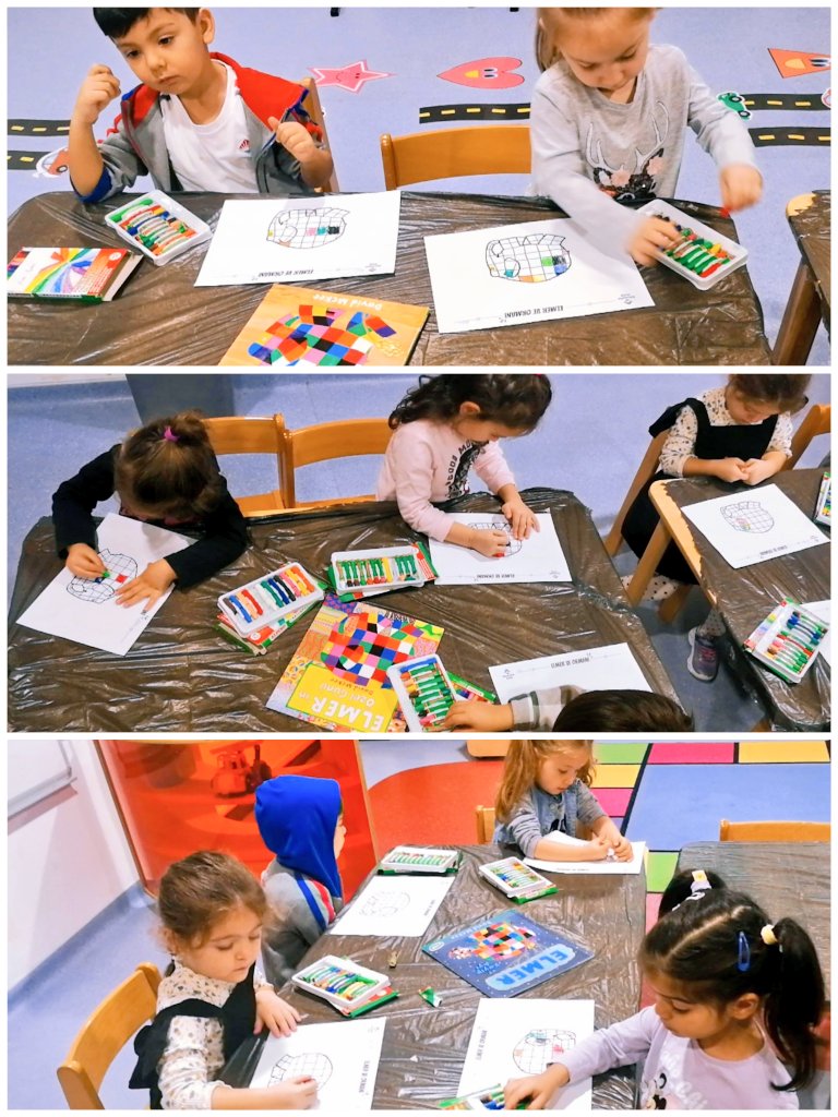 Elmer gibi rengarenk bir fil olmak sizce nasıldır ? 🐘
Eğlenceli bir fil olan Elmer ile tanıştık. 🐘🌈🌸Ardından kendi Elmer fillerimizi tasarladık 🌈🎨
#heranımdabahçeşehir #bahcesehirkoleji 
<a href="/ErkenCocukluk/">Hale Güneş</a> <a href="/tugbaozdinc/">Tuğba Özdinç Kater</a> <a href="/mturanoznacar/">Mehmet Turan ÖZNACAR</a> <a href="/svmbyrktr/">Sevim Bilgin</a> <a href="/BkOmerli/">BK Ömerli Kampüsü</a>