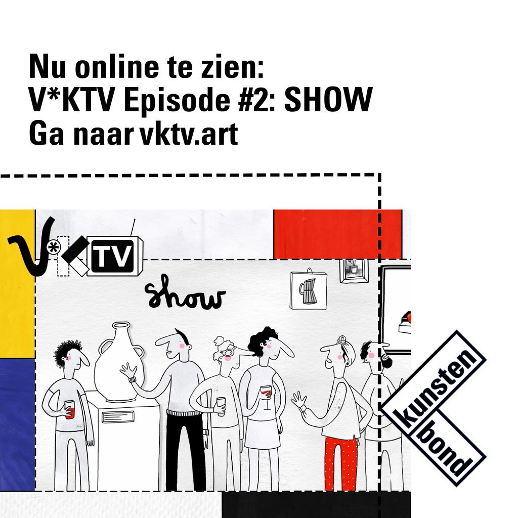 kunstenbond's tweet photo. 🎨 📺 De tweede aflevering van V*KTV staat online!
SHOW staat in het teken van de noodzaak van publiek. Hoe zorg je als beeldend kunstenaar dat je werk wordt gezien?
Ga naar https://t.co/13ZdRQVlev
#kunstenbond #vakbond #creatievesector #culturelesector #beeldendekunst #vktv https://t.co/eskL9o98Mf