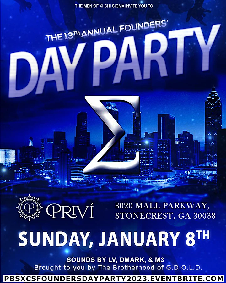 XiChiSigma1914's tweet image. Put the word out there that XCS is back up! The Day Party is back! #GDOLD #TheXCSWay #Sigma108
…csfoundersdayparty2023.eventbrite.com