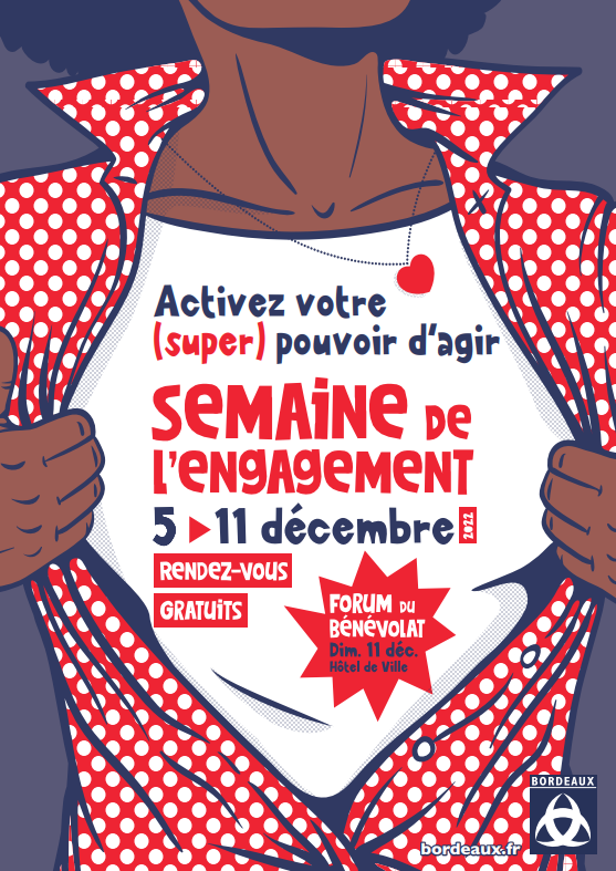 enspima's tweet photo. [EVENEMENTS] 📣 du 5 au 11 décembre c’est la 1ère édition de la Semaine de l’engagement à @Bordeaux ! 
A l'occasion de la Journée mondiale du bénévolat @Bordeaux et ses partenaires proposent de nombreux RDV gratuits ! 
👉 Conf., tables rondes, animations, témoignages... https://t.co/PDEBpOVCpW
