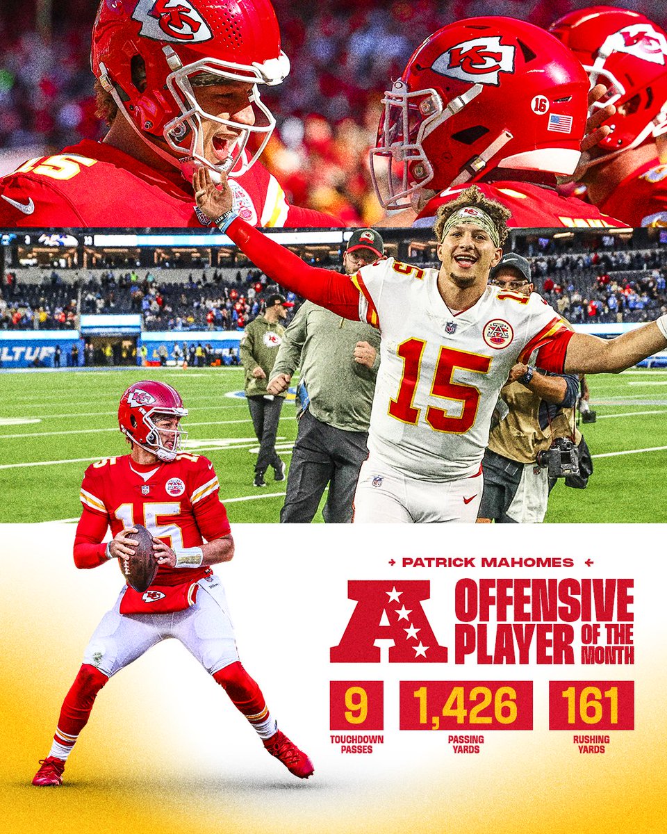 Chiefs's tweet photo. Mr. November back at it again 🚀

#ProBowlVote + @PatrickMahomes https://t.co/eH62DaliYr