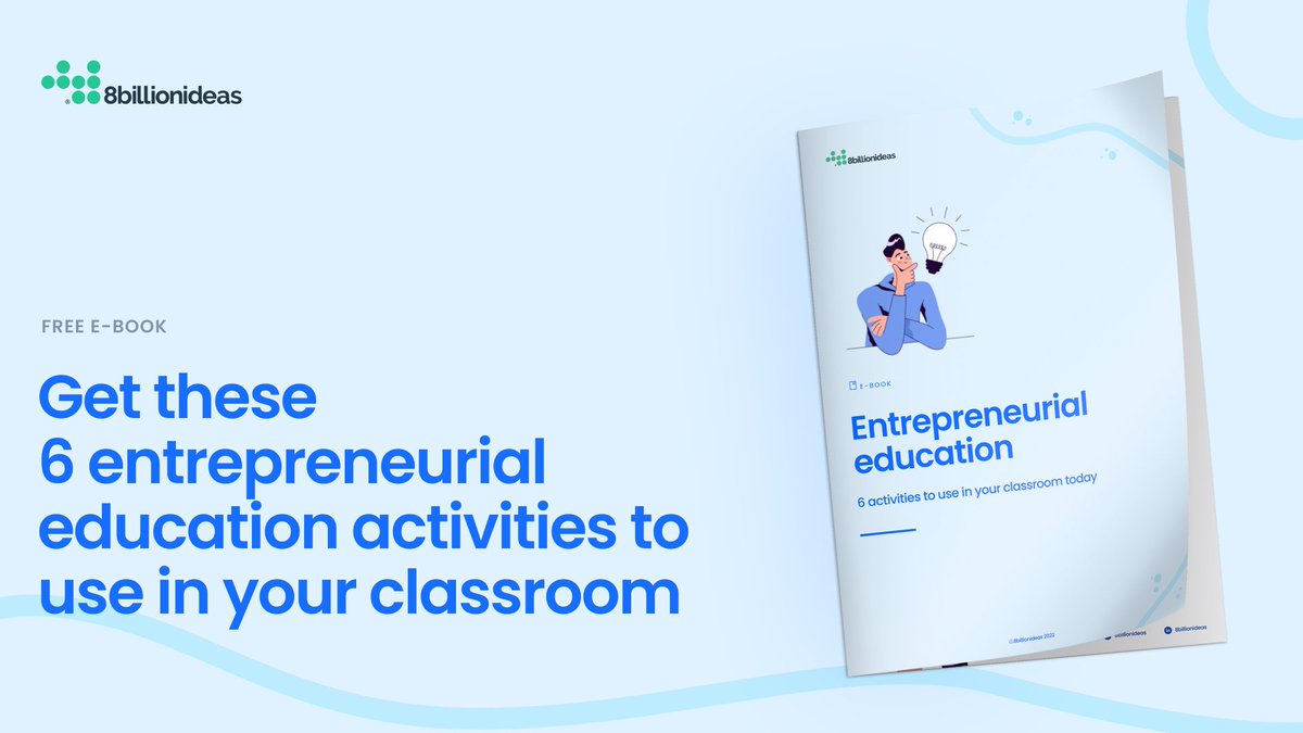 Get our e-book 'Entrepreneurial education', featuring 6 entrepreneurial classroom activities that teachers can use today! 

Help your students to:

✅ Apply critical thinking
✅ Develop leadership skills
✅ Tackle unfamiliar challenges

Get your copy: hubs.li/Q01tLySz0