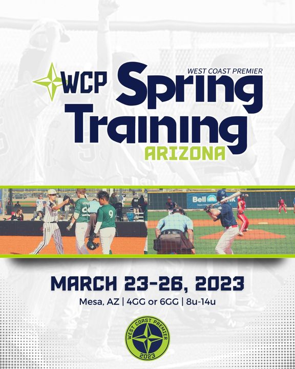 This tournament is going to be nuts! 👉 bit.ly/3AdC6ZM

✅ MLB Spring Training

✅ Play at world class facilities

✅ Resort lodging available

✅ Enjoy baseball in the sunshine

✅ Compete against new teams from westside of the USA

@wcptournaments