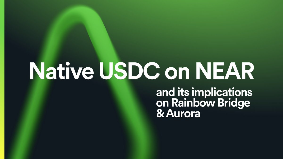 📍 Native NEAR-USDC will hold the symbol "USDC" on NEAR &amp; Aurora, while USDC.e will be, from now on, the symbol chosen to denote ‘bridged USDC". 🟥
This update shall take place on the 2nd of December 2022, after 12 pm UTC. ✅