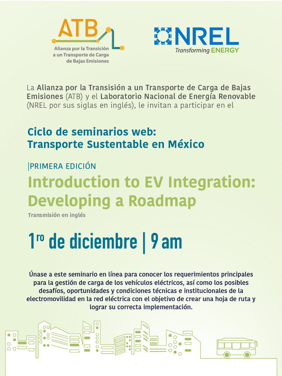 Ya iniciamos el seminario web "Introduction to EV Integration" 🚗🚎🚌🚛⚡️🔋
 
Puedes unirte en: t.ly/Q9slR