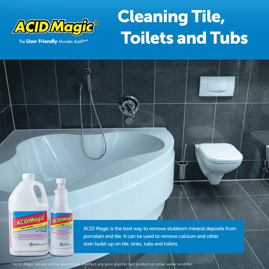 AcidMagicUSA's tweet image. ACID Magic is the best way to remove stubborn mineral deposits from porcelain and tile. Here's how.

bit.ly/ACIDMagic_HTU_2

#ACIDMagic #HowToUse #TileCleaning #BathroomCleaning
