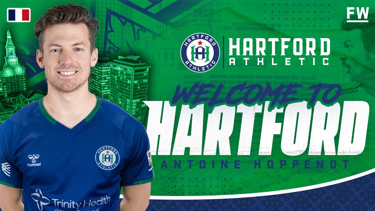 hfdathletic's tweet image. Welcome to Hartford @AntoineHoppenot!
“I’m thrilled to start this new venture with Hartford Athletic and get back on the east coast.. I know how passionate the fan base is here and I promise to bring them desire and determination every single day. I can’t wait to get this season”