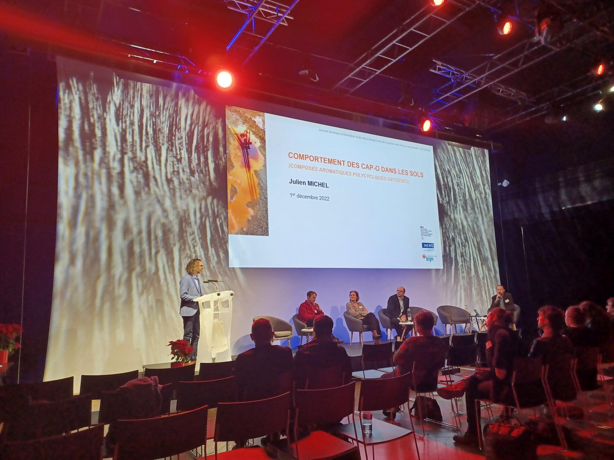 INERIS_fr's tweet image. #SSP2022 | Comportement des CAP-O (composés aromatiques polycycliques oxygénés) dans les sols
intervention de notre expert 

@Ecologie_Gouv
@BRGM_fr
#pollution #environnement #sitesetsolspollués
