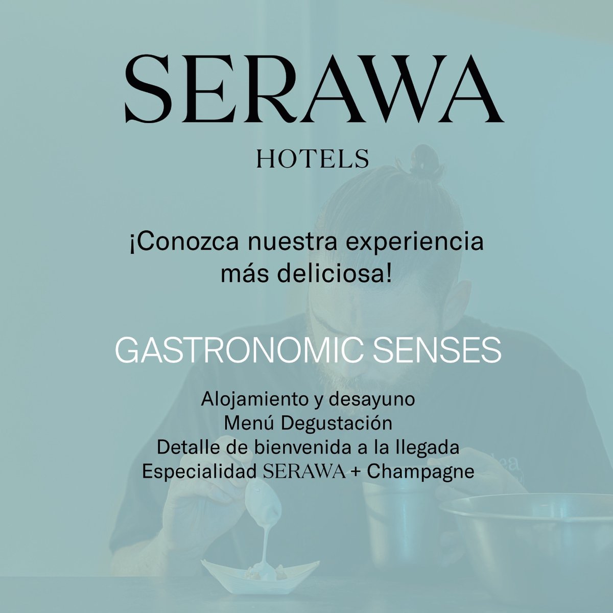 SerawaHotels's tweet photo. Os presentamos nuestra experiencia #GastronomicSenses 🍽️
➡️ Habitación ECO Mediterranean
➡️ Menú Degustación
➡️ Detalle de bienvenida marca de la casa
➡️ Especialidad de nuestro restaurante + 🍾 Champagne
ℹ️ +Info: info@serawahotels.com
¿A qué esperas para probarla? 💡 #SERAWAxp https://t.co/IC3akOGbTu