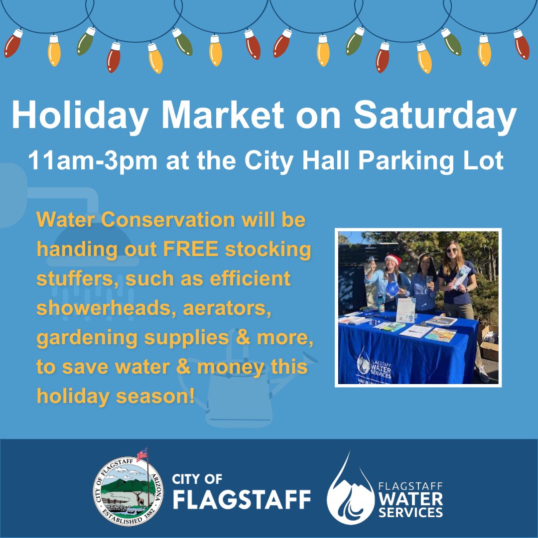 Many gifts can be given during the holidays, so why not provide a gift that keeps on giving and helps Flagstaff conserve its precious natural resources for years to come? 🎁💧