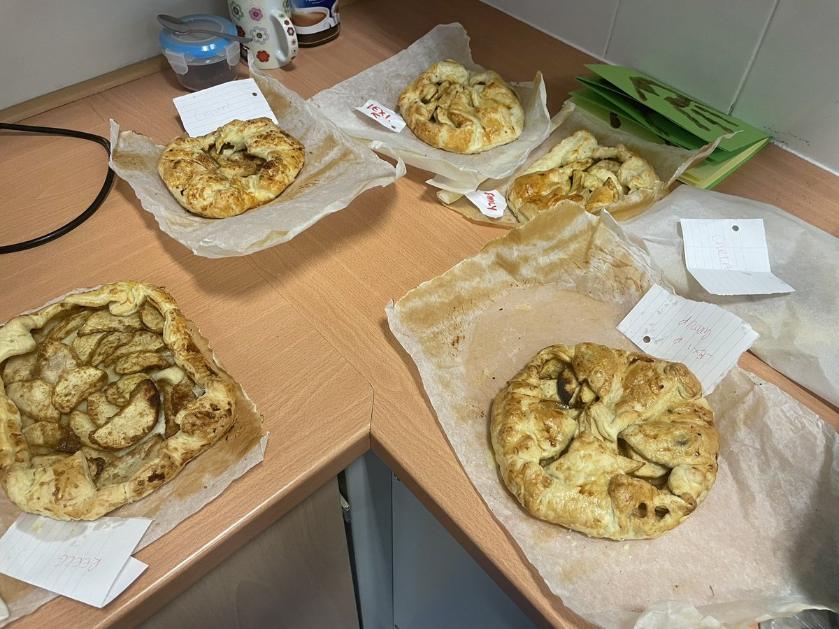 ClacksATH's tweet photo. We had a great morning with the S1 group from @LornshillLC and Stephi from @ForthEnviroLink baking some open top apple pies! Well done everyone they look great 🥧 https://t.co/IE0qv4jCLM