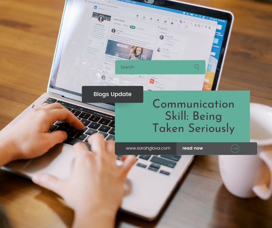 And with more confidence, we will feel more comfortable commanding the attention that our ideas and thoughts deserve. 
sarahglova.com/articles/commu…

#confidencetips #communicationskills #buildingconfidencetips #newblogpost #confidence #communicationtips