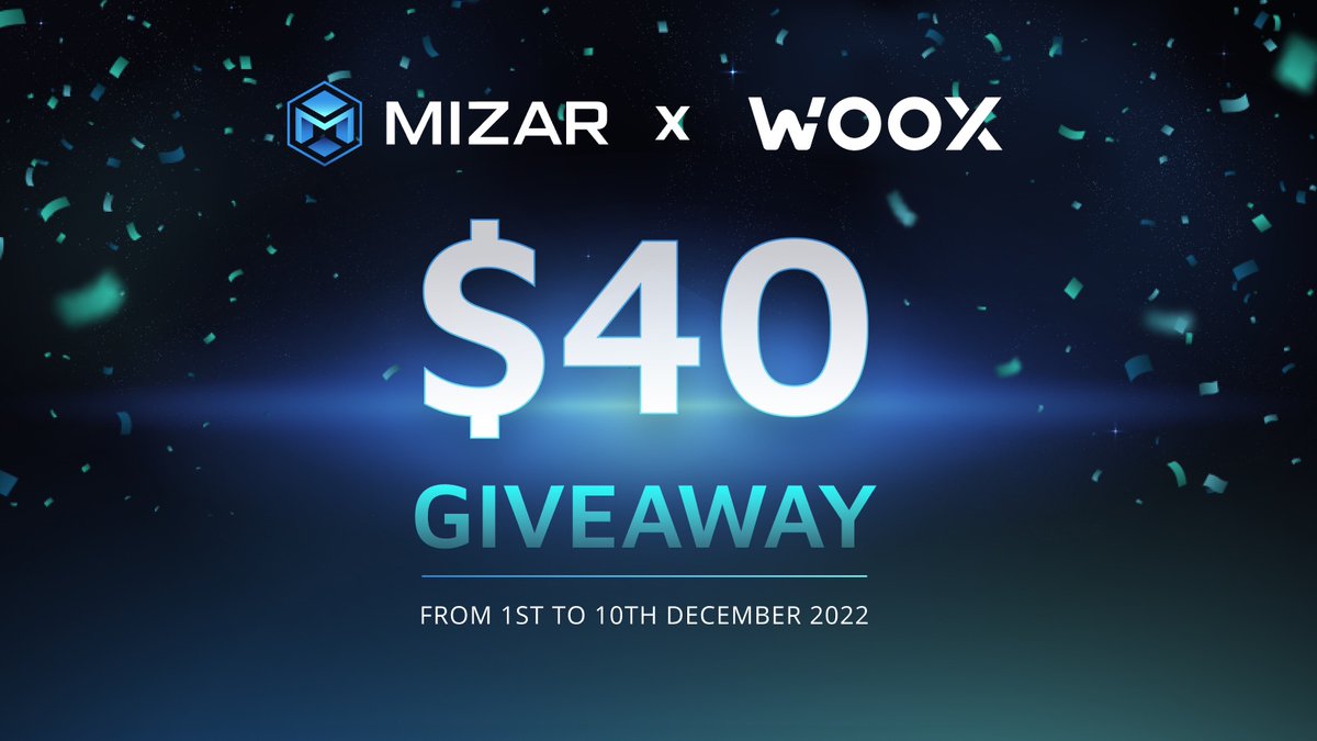 Mizar_com's tweet photo. 📣 We’re hosting a #giveaway in collaboration with our exchange partner @WooNetwork. 

WOO Network provides the best-in-class liquidity and trade execution at zero/low cost. 

Connect Mizar to WOO X and win $40! 🎁

Follow the 🧵 to reveal the rules! https://t.co/c6x3DdUB7X