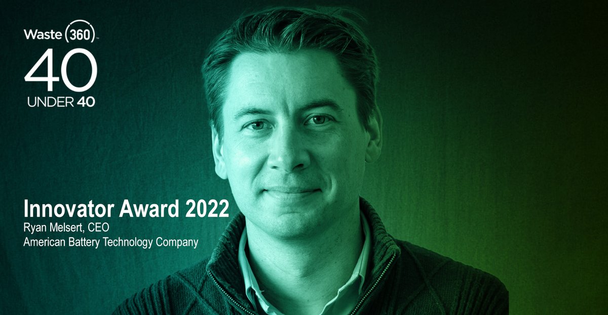 Ryan Melsert on American Battery Technology's Game-Changing Approach: "Innovation is about challenging the status quo and really putting critical thought into deciding how things should actually work as opposed to just how they've worked in the past." waste360.com/recycling/ryan…