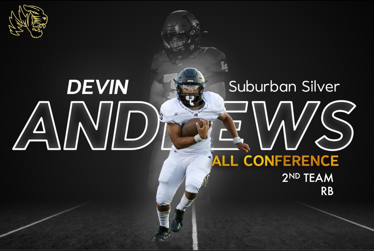 Congrats to Devin Andrews <a href="/DevinJAndrews23/">Devin Andrews</a> for being named 2nd Team Suburban Silver All-Conference Running Back.  #BEALINK #GNG
hudl.com/profile/110241…