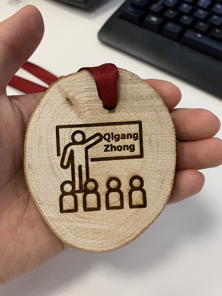 What a natural medal of science! Big thanks to Jack! It will definitely motivate me to give more good presentations!😄