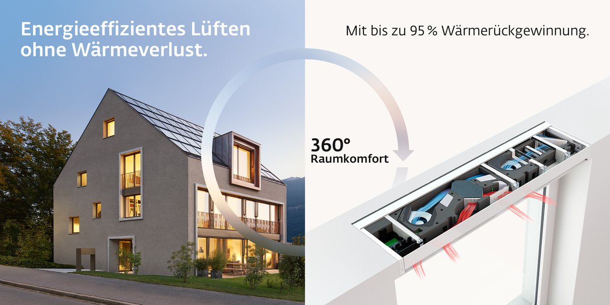 Die neue #Fassadenlüfter-Familie #AEROMAT VT hat Zuwachs bekommen und bietet mit dem AEROMAT VT WRG plus #Fassadenlüftung nach neuestem Stand. Das ist ein Plus für #Wohngesundheit, #Bausubstanz, #Geldbeutel und #Umwelt.
Mehr erfahren ➡️: link.si/360gradaeromat…