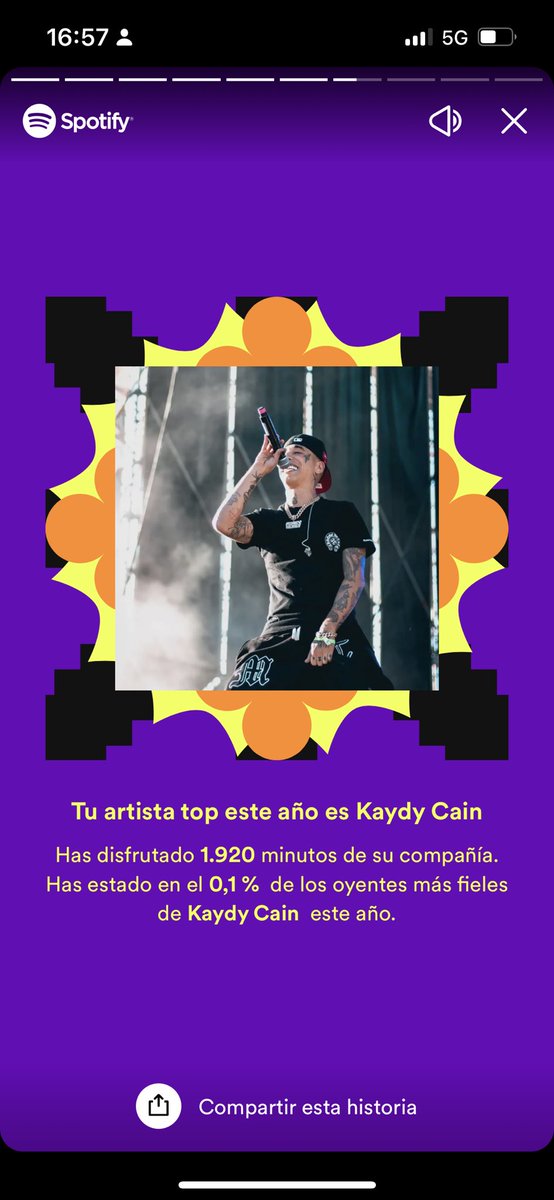 marinasomar1's tweet photo. ¿Que si me sorprende? #SpotifyWrapped @kaydyCain https://t.co/PcfhAH9OeZ
