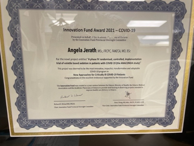Angela Jerath MD, MSc (@propelresearch) on Twitter photo <a href="/BrianCuthberts8/">Brian Cuthbertson</a> & I are grateful to IFPOC for choosing our volatile sedation pilot trial as the 2021 COVID-19 innovation award for New Approaches for Critically Ill COVID-19 patients <a href="/Sunnybrook/">Sunnybrook Health Sciences Centre</a> <a href="/UofTanesthesia/">Department of Anesthesiology & Pain Medicine</a> <a href="/CCCTG_/">CCCTG</a> @maratslessarev @critical367 <a href="/BrianCuthberts8/">Brian Cuthbertson</a> & I are grateful to IFPOC for choosing our volatile sedation pilot trial as the 2021 COVID-19 innovation award for New Approaches for Critically Ill COVID-19 patients <a href="/Sunnybrook/">Sunnybrook Health Sciences Centre</a> <a href="/UofTanesthesia/">Department of Anesthesiology & Pain Medicine</a> <a href="/CCCTG_/">CCCTG</a> @maratslessarev @critical367