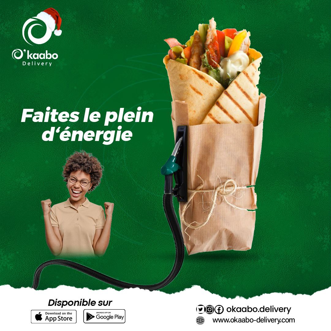 Okaabo_delivery's tweet photo. Faites le plein, sur l'application Okaabo Delivery disponible sur Play Store et App Store. Une livraison comme si vous y étiez, bien chaud.
.
.
.
.
#okaabo #delivery #Food #Noel #shawarma #restaurants #Togo #228 #Team228 #QFAL #TgTwittos #livraisonadomicile #Livraison #Togo https://t.co/fBvuVC05bB