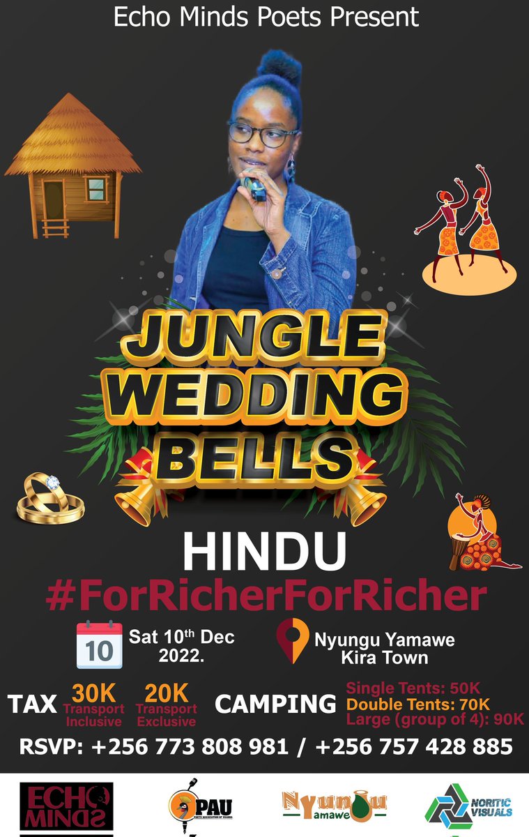 EchoPoets's tweet photo. Guess what people?

We said you weren't ready forgive us because
@BabiryeHindu @Geof_dPoet @keithvictormuga @roland will be performing, put your belts on!

Do you have your ticket ready?
A date maybe?
Because we are walking down @NyunguPark  on 10th Dec

📞0773808981

#forRicher https://t.co/2QGs3beMNV