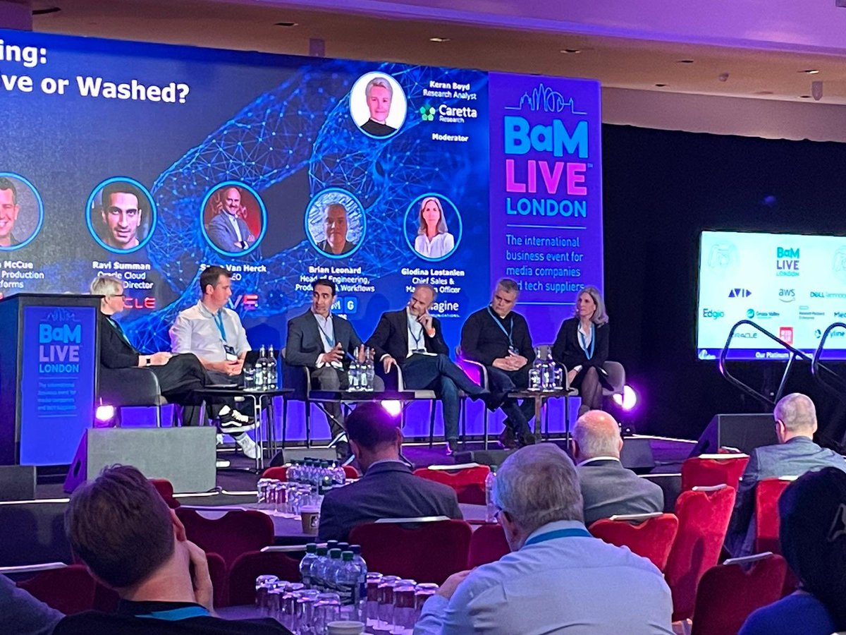 Our CEO Serge Van Herck discussing questions and dilemmas related to MediaTech sourcing strategies and presenting our #balancedcomputing vision at the #BaMLive22 today.