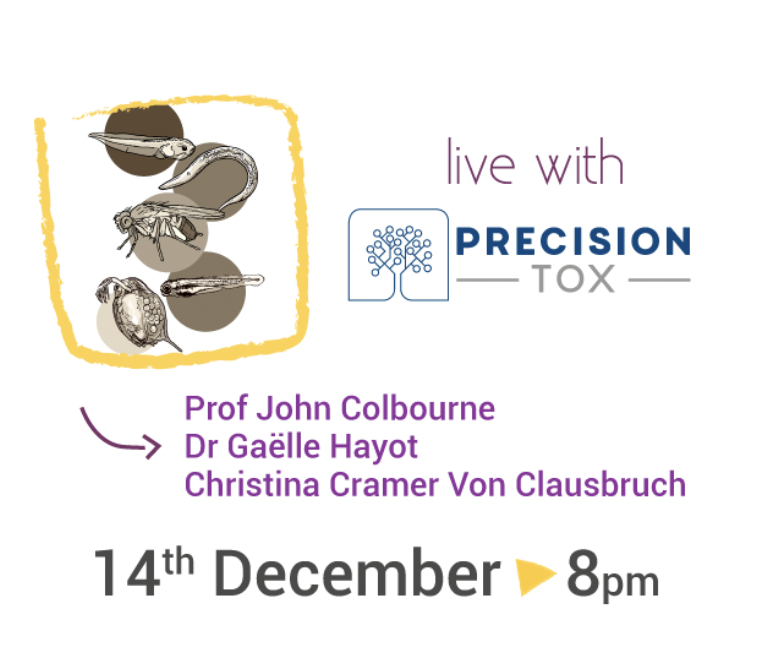PrecisionTox (@precisiontox) on Twitter photo SAVE THE DATE: Prof. John Colbourne, Dr Gaëlle Hayot & Christina Cramer will be the guests of <a href="/MatteoPiumatti/">Matteo Piumatti</a> on 14 December during TOXSTREAMS, hosted by our partners <a href="/AltertoxAcademy/">Altertox Academy</a> to present <a href="/PrecisionTox/">PrecisionTox</a>
<a href="/unibirmingham/">Uni of Birmingham</a> <a href="/KITKarlsruhe/">Shmoopy</a>
register here: linkedin.com/video/event/ur… SAVE THE DATE: Prof. John Colbourne, Dr Gaëlle Hayot & Christina Cramer will be the guests of <a href="/MatteoPiumatti/">Matteo Piumatti</a> on 14 December during TOXSTREAMS, hosted by our partners <a href="/AltertoxAcademy/">Altertox Academy</a> to present <a href="/PrecisionTox/">PrecisionTox</a>
<a href="/unibirmingham/">Uni of Birmingham</a> <a href="/KITKarlsruhe/">Shmoopy</a>
register here: linkedin.com/video/event/ur…