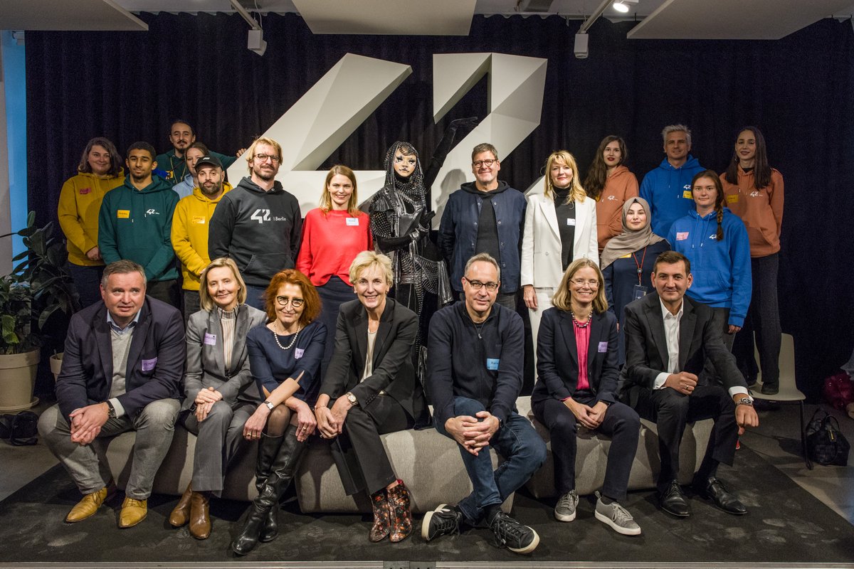 Everyone aboard! The #42LearningSpaceShip is launching, together with <a href="/VWGroup/">Volkswagen Group</a> <a href="/cariad_tech/">CARIAD</a> <a href="/MicrosoftBerlin/">Microsoft Berlin</a> <a href="/SAPNextGen/">SAP Next-Gen</a> <a href="/tsystemsde/">T-Systems DE</a> <a href="/Bayer/">Bayer AG</a> <a href="/CapgeminiDE/">Capgeminide</a> 

#42BerlinTakeOff