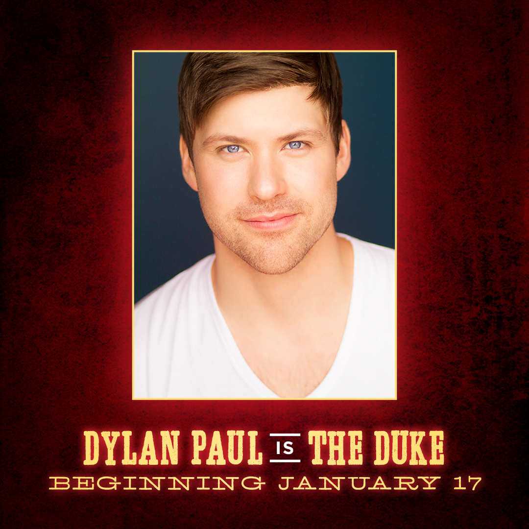 MoulinRougeBway's tweet photo. We have some EX-CIT-ING Broadway casting updates! Tony Award winner Aaron Tveit returns to the role of Christian, and Dylan Paul becomes The Duke beginning January 17. https://t.co/Lea16E7Lif