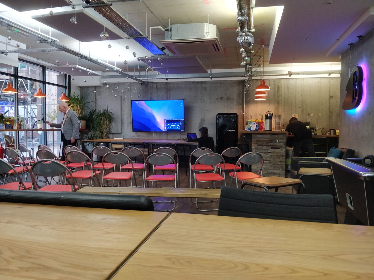 ThursDAO (@thursdaolondon) on Twitter photo Setting up for the Web3 event later with <a href="/tomsalmon/">Tom S</a> and the rest of <a href="/TheBakeryLDN/">The Bakery</a> team.
Hosting <a href="/0xStephenByrne/">Stephen</a> and Rei from <a href="/NexusMutual/">Nexus Mutual</a> and <a href="/timhc22/">Timothy Coleman</a> from <a href="/ETHLDN/">Ethereum London</a>. Setting up for the Web3 event later with <a href="/tomsalmon/">Tom S</a> and the rest of <a href="/TheBakeryLDN/">The Bakery</a> team.
Hosting <a href="/0xStephenByrne/">Stephen</a> and Rei from <a href="/NexusMutual/">Nexus Mutual</a> and <a href="/timhc22/">Timothy Coleman</a> from <a href="/ETHLDN/">Ethereum London</a>.
